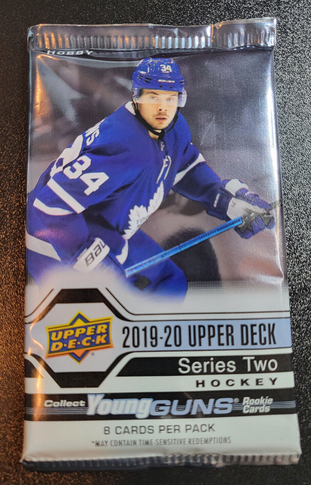 2019 Upper Deck Series 2 Hockey 8 Card Hobby Pack - See Complete Checklist