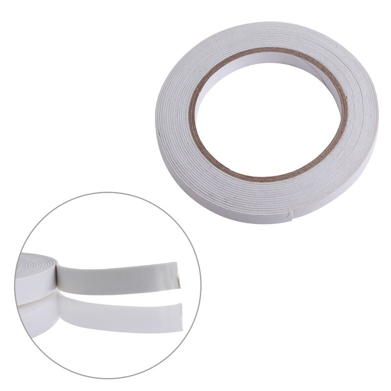 5m White Double Sided Strong Sticky Self Adhesive Foam Tape Mounting Fixing Pad