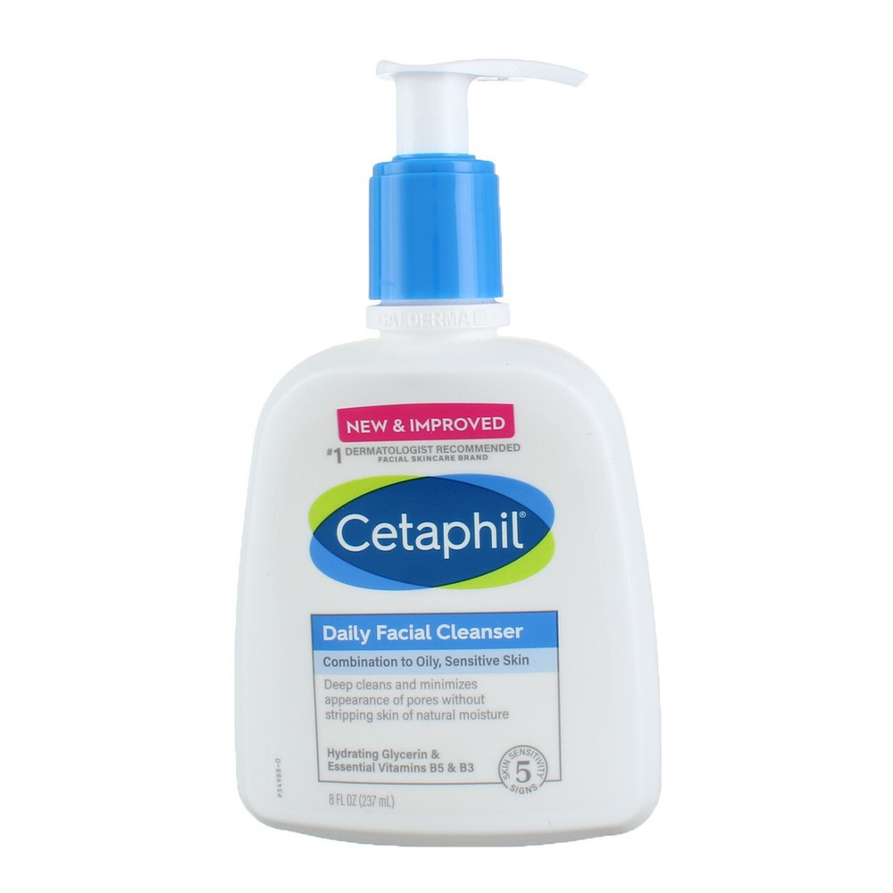 4 Pack Cetaphil Daily Sensitive Facial Cleanser, 8 fl oz