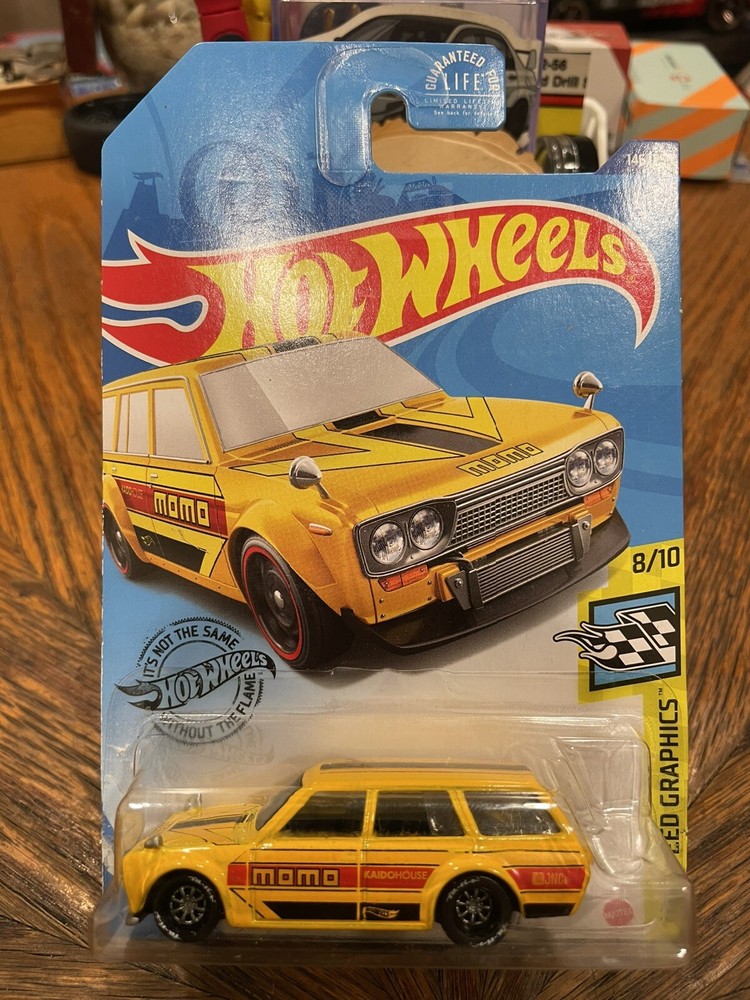 Custom Hot Wheels Kaido House Datsun Bluebird Wagon 510 Momo JNC  1/64 Diecast