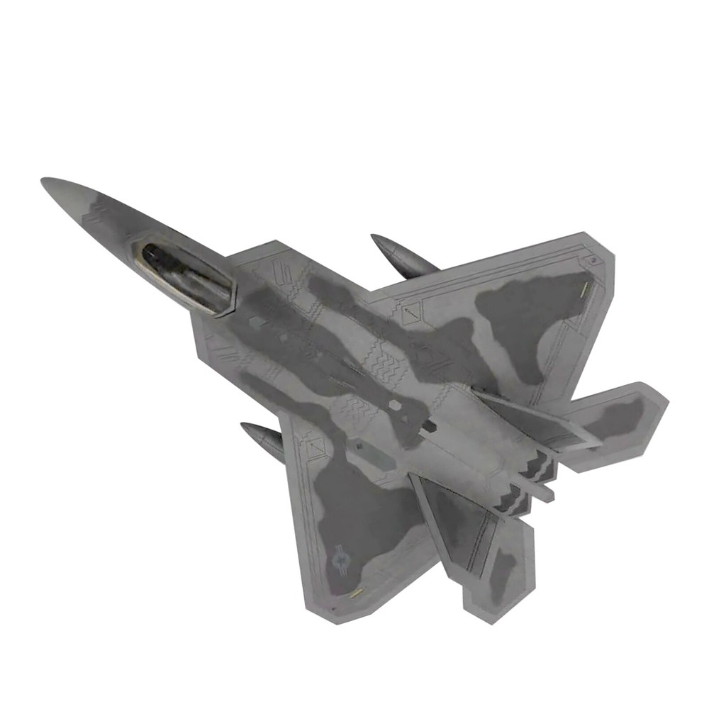 F-22 Fighter Bomber Aircraft Diecast Army Fighting Jet 1/72 Airplanes Model Toy