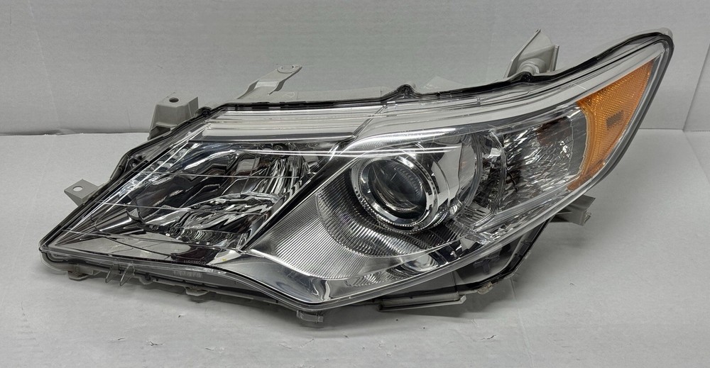 2012-2014 Toyota Camry Left Halogen Headlight with Chrome Trim OEM