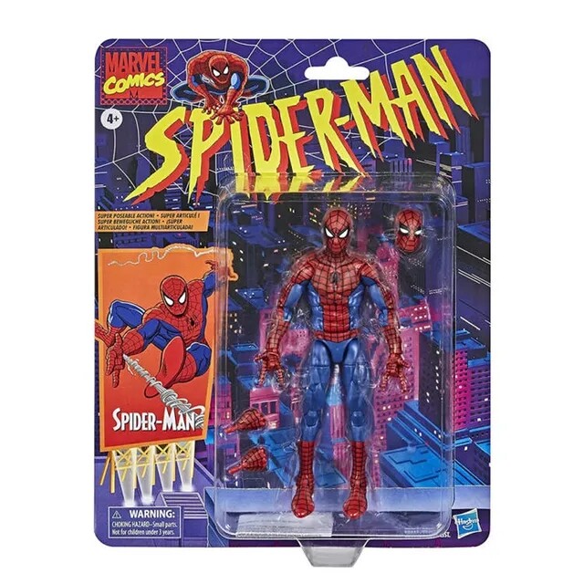6-inch Spider-Man Marvel Legends Retro Spiderman Action Figure Toys Gift BOY