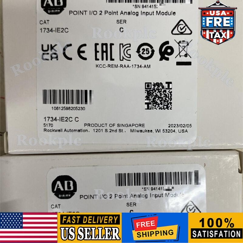 1734-IE2C Allen-Bradley Input Module POINT I/O, Analog New Sealed - US Free Tax