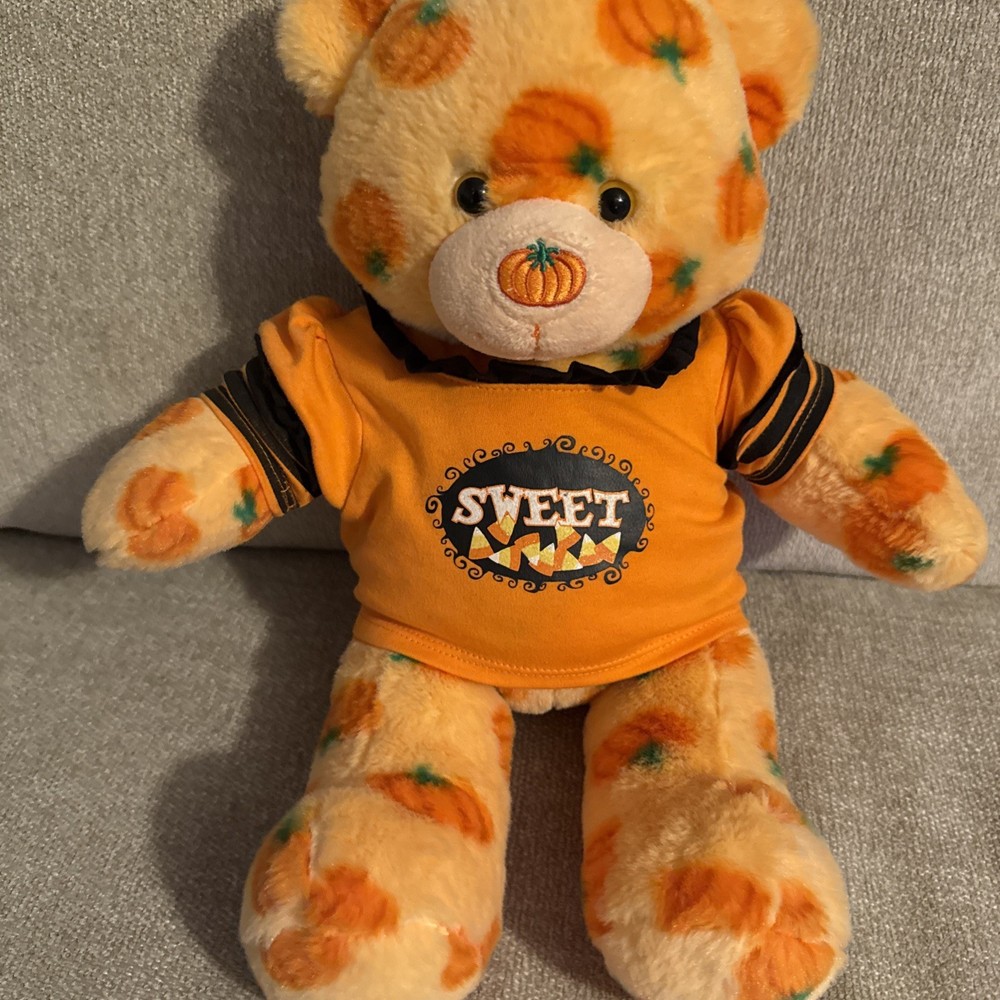 2012 Retired Build-A-Bear Pumpkin Nose Pal Teddy 16