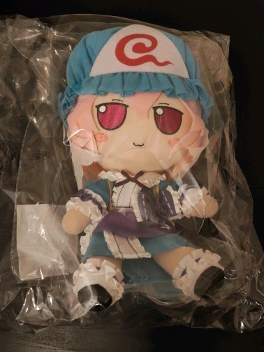 USA NEW Touhou Project Plush Series 87 Yuyuko Saigyouji Fumo LostWord +Tin Badge