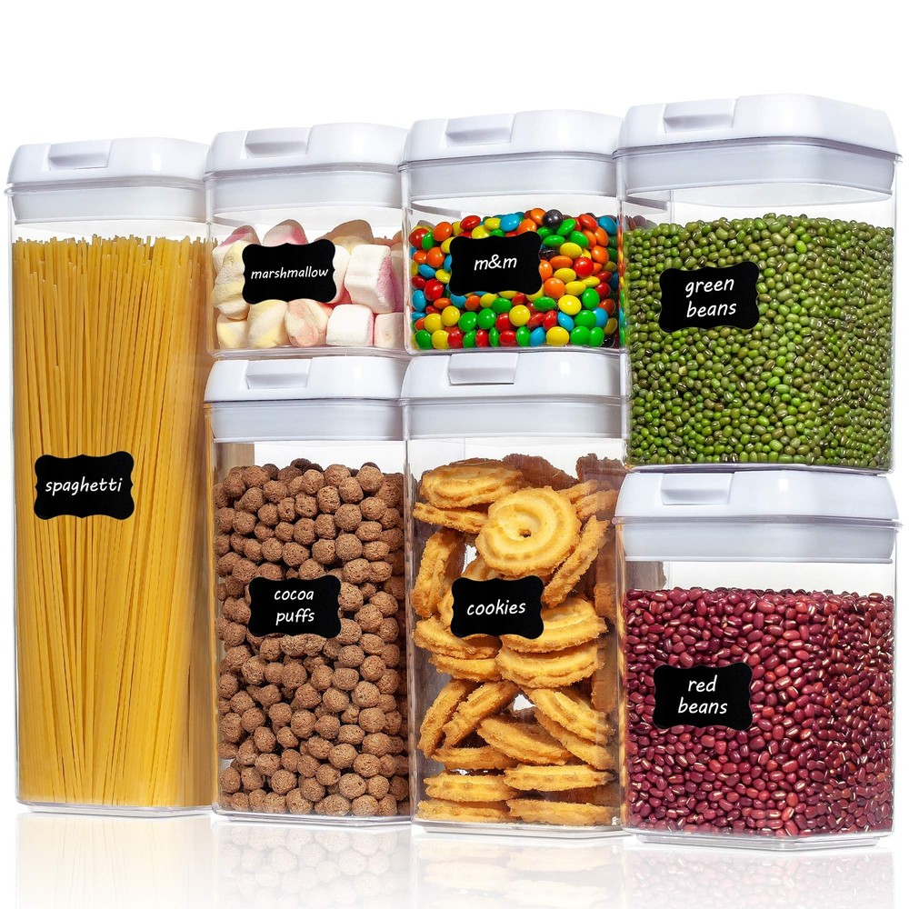 Vtopmart 7-Piece BPA-Free Airtight Food Storage Containers for Cereal and Dry Goods