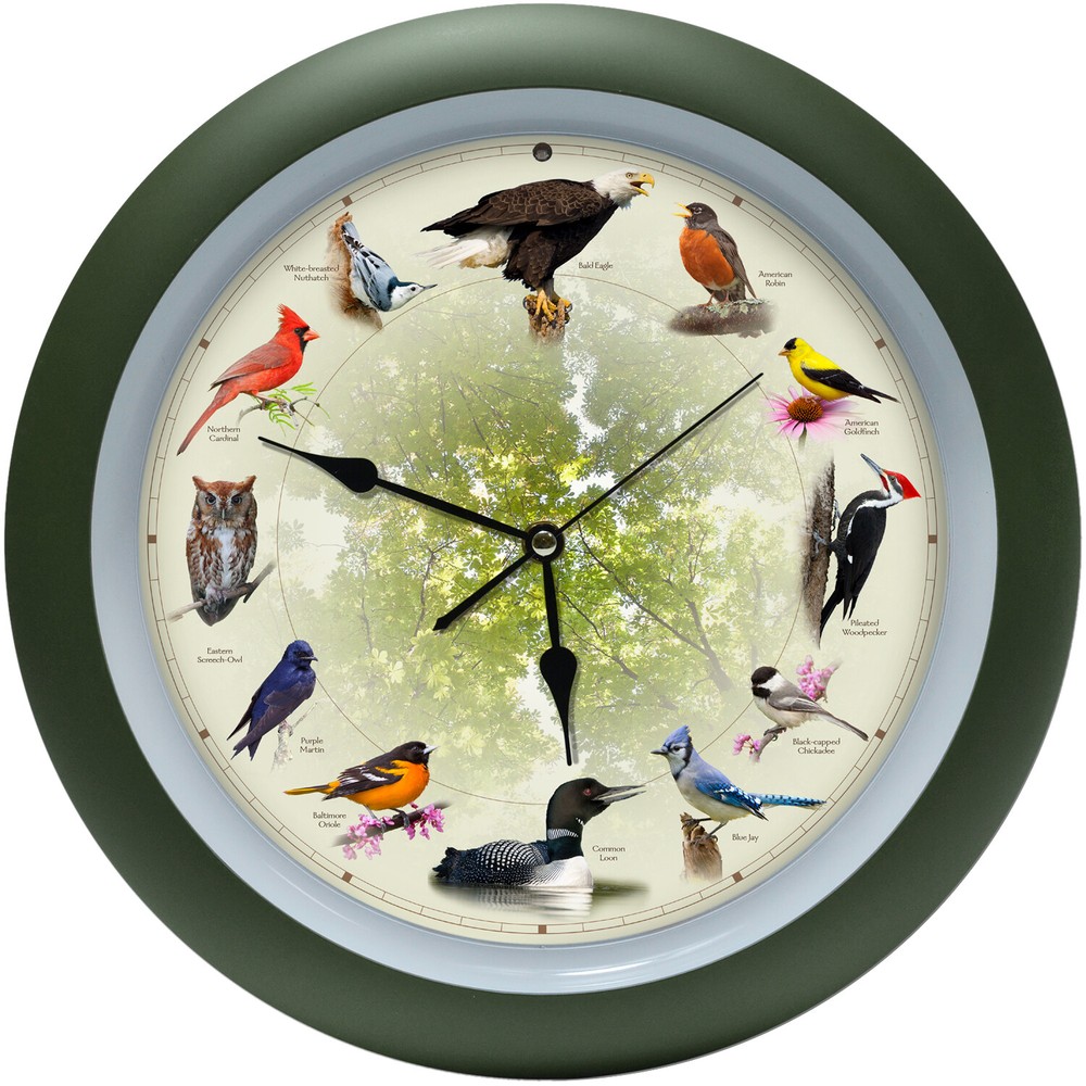 Limited Edition 20th Anniversary Singing Bird Wall Sound Clock, 13