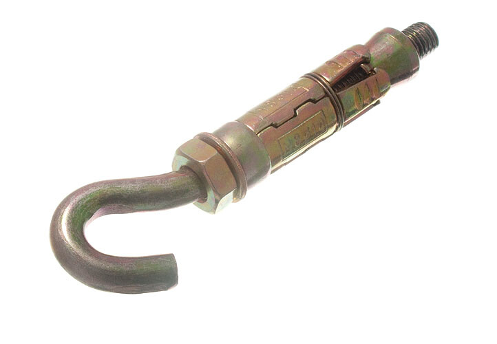 New 6 X Anchor Protector Rawl Hook Bolt Type Fixings M8 X 65mm -