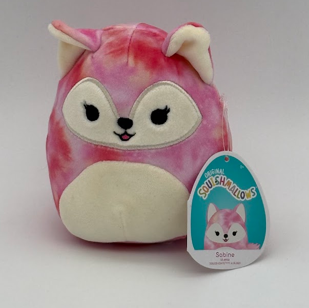 Squishmallows 5 Inch Sabine Pink Fox Plush Toy New with Tags