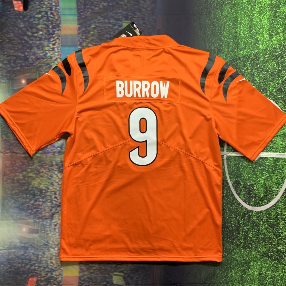 Cincinnati Bengals #1 Ja'Marr Chase Orange Stitched Football Jersey Mens Large