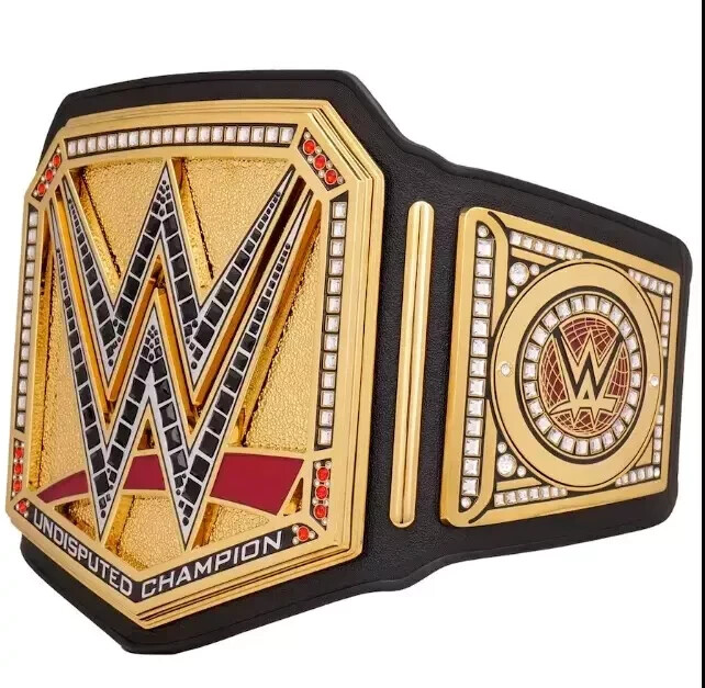 NEW 4MM UNDISPUTED CHAMPIONSHIP Title BELT BRASS ADULT With Free Belt Bag