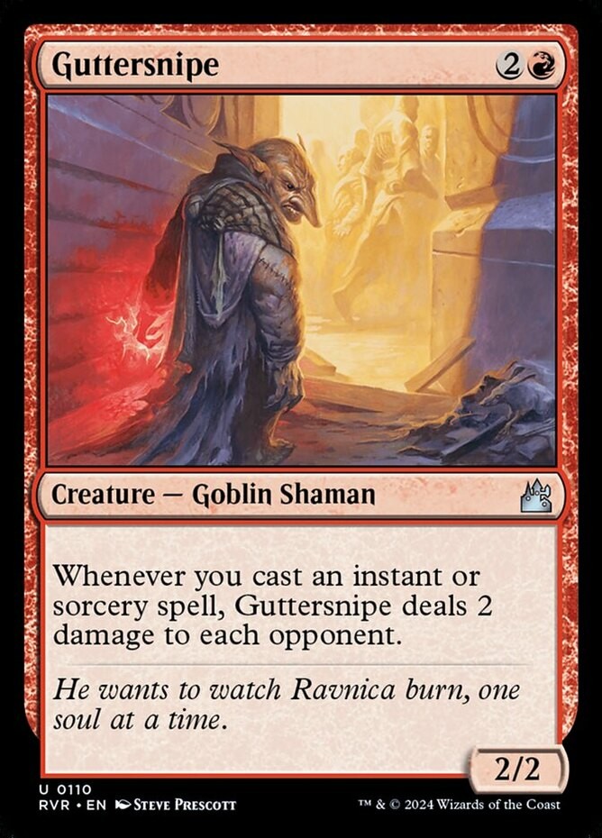Guttersnipe Ravnica Remastered MTG Card Regular Edition