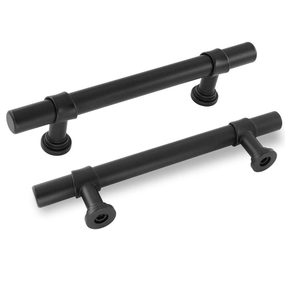 10 Pack Matte Black Cabinet Handles for Kitchen Drawers LST18BK96