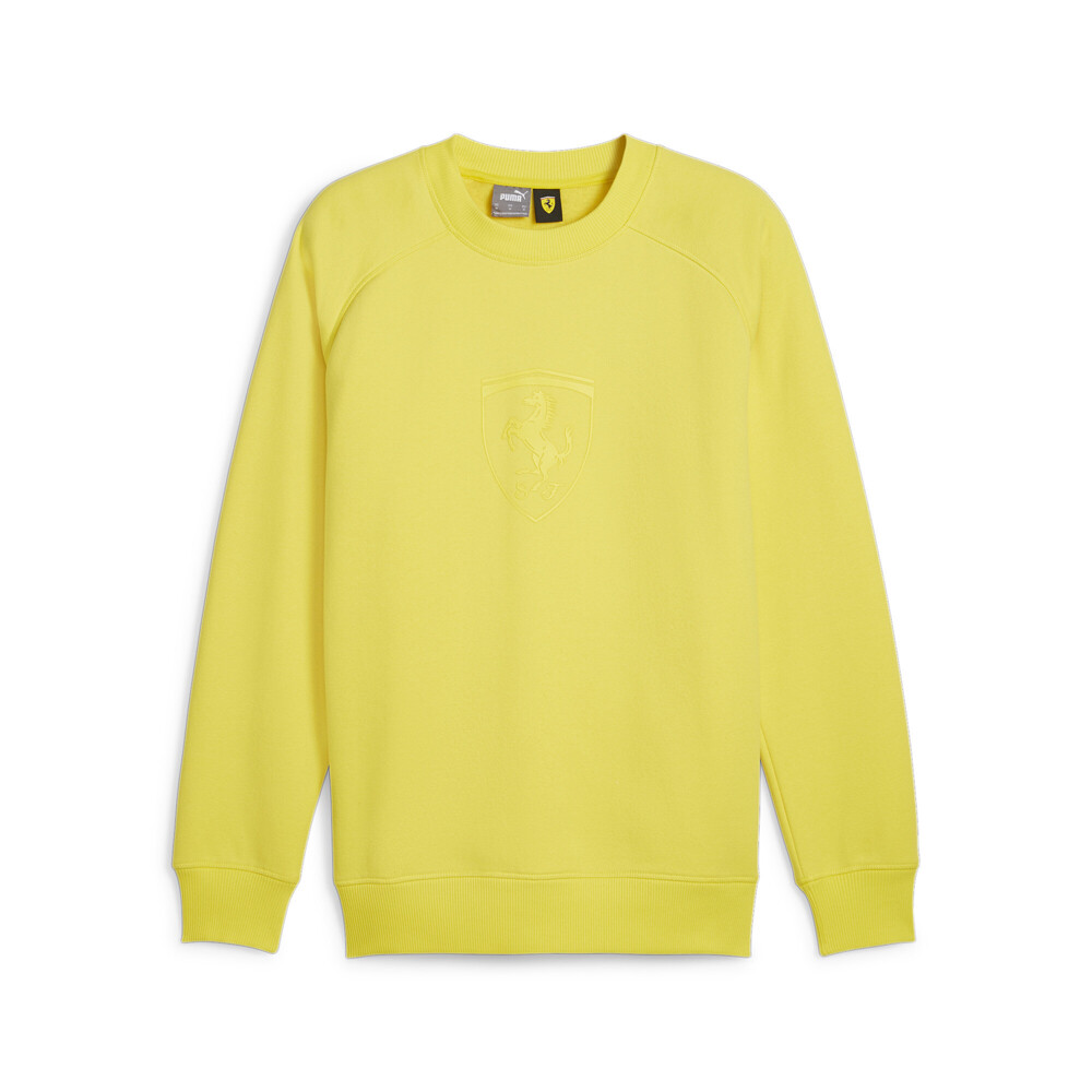 Sudadera Puma Sf Race Shield cuello redondo para hombre amarilla 62380207