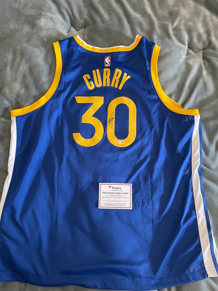 Stephen Curry Signed Warriors Jersey With Fanatics Coa