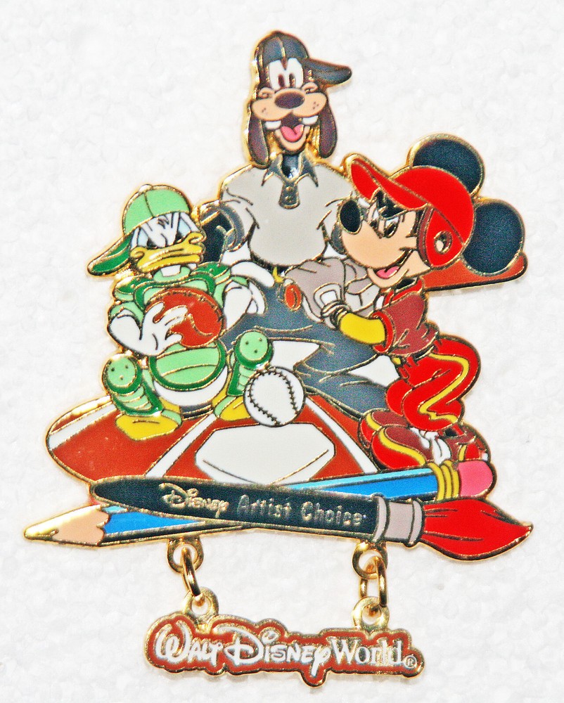 MICKEY MOUSE BIG PIN GAME STRAYER BASEBALL ARTIST CHOICE LE 3500  GOOFY DONALD