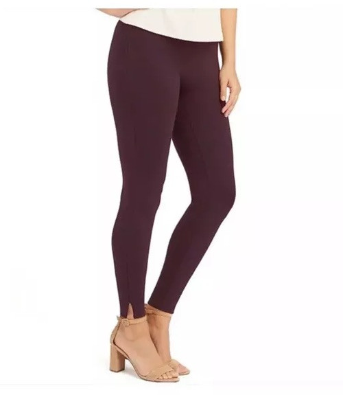 Spanx Tall Ponte Hem Slit Leggings in Brandywine Size Large A370039