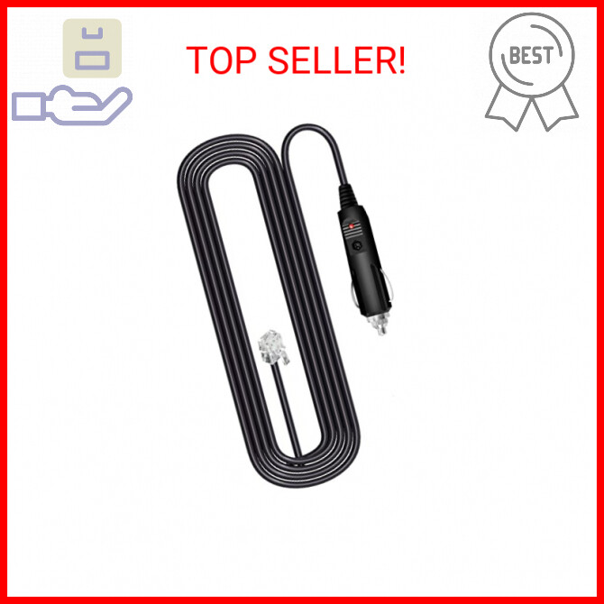 Radar Straight Power Cord Compatible with Uniden R3 R7 R1 Radar Detector, for Pa