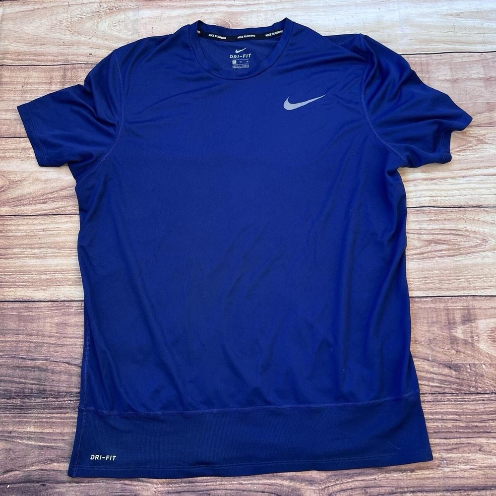 Nike Dri-Fit Short Sleeve Blue T-Shirt Sz XL