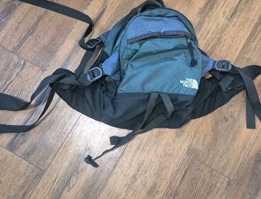 Vintage Green North Face Fanny Pack Waist or Chest Bag  