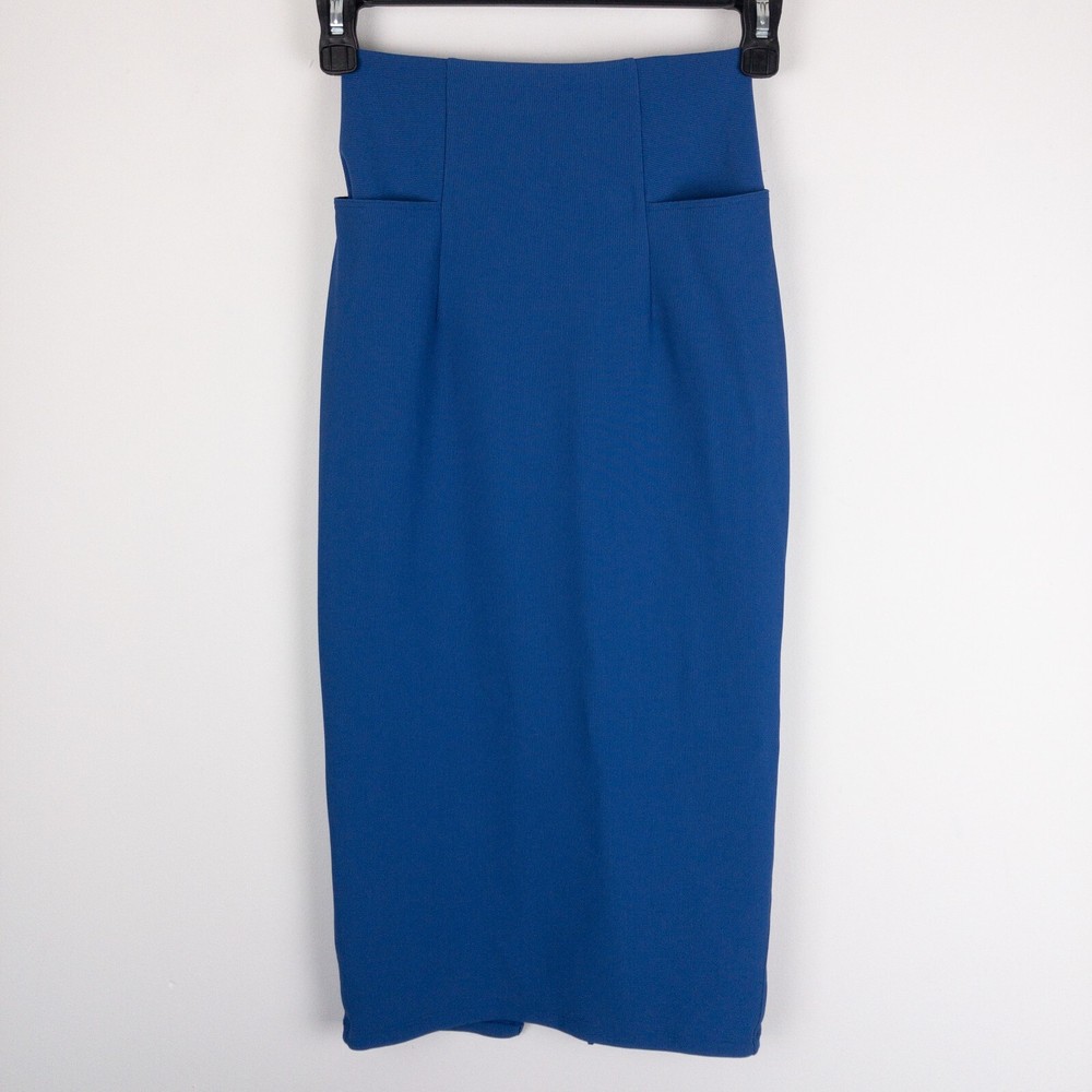Lululemon Womens Size 0 Blue Ribbed Stretch Athletic Pencil Skirt A New Route