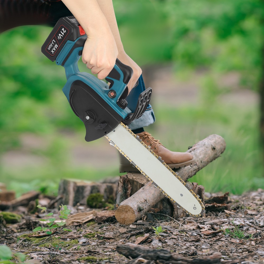 Handheld Rechargeable Electric Chainsaw for Tree Cutting and Woodworking