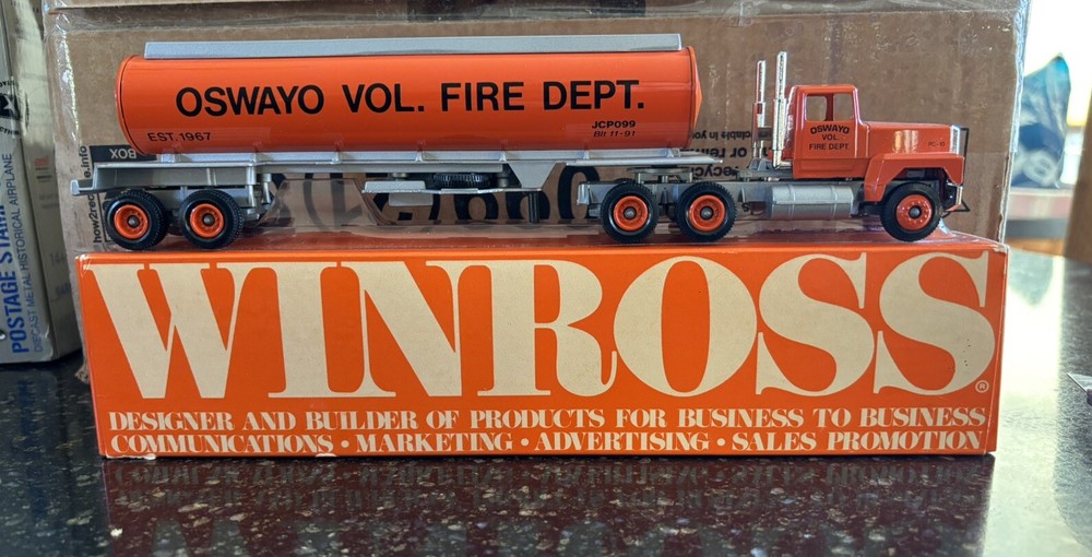 1988 WINROSS  Oswayo Volunteer Fire Company Truck NIB