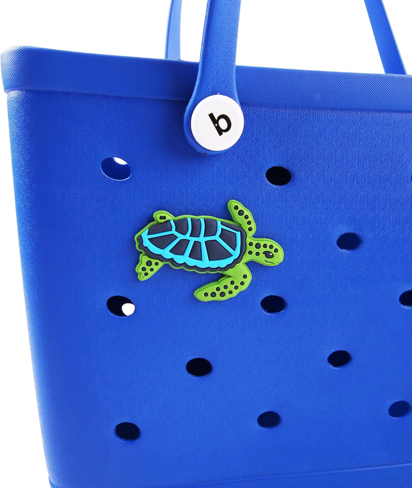 Cute Turtle Charm Accessory for Bogg Bags and Simply Southern Totes