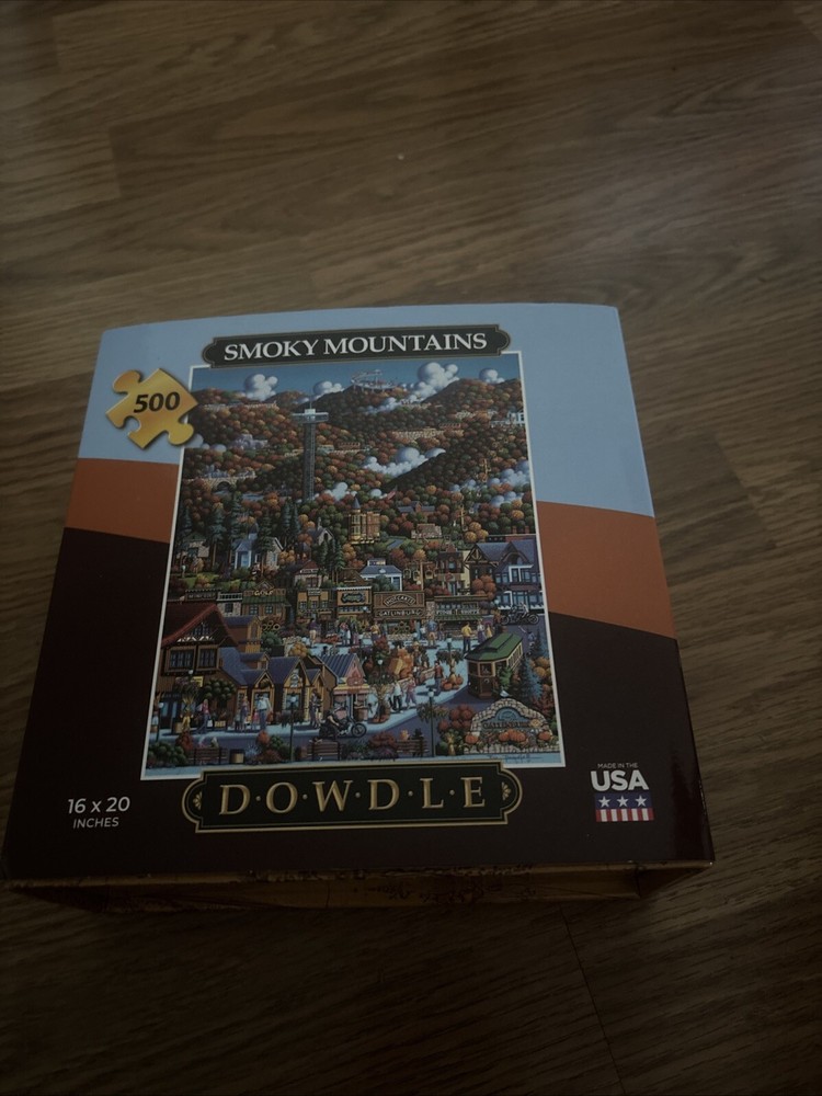 DOWDLE PUZZLES: SMOKY MOUNTAINS -500 Piece Jigsaw Puzzle  Sealed Bag Pieces