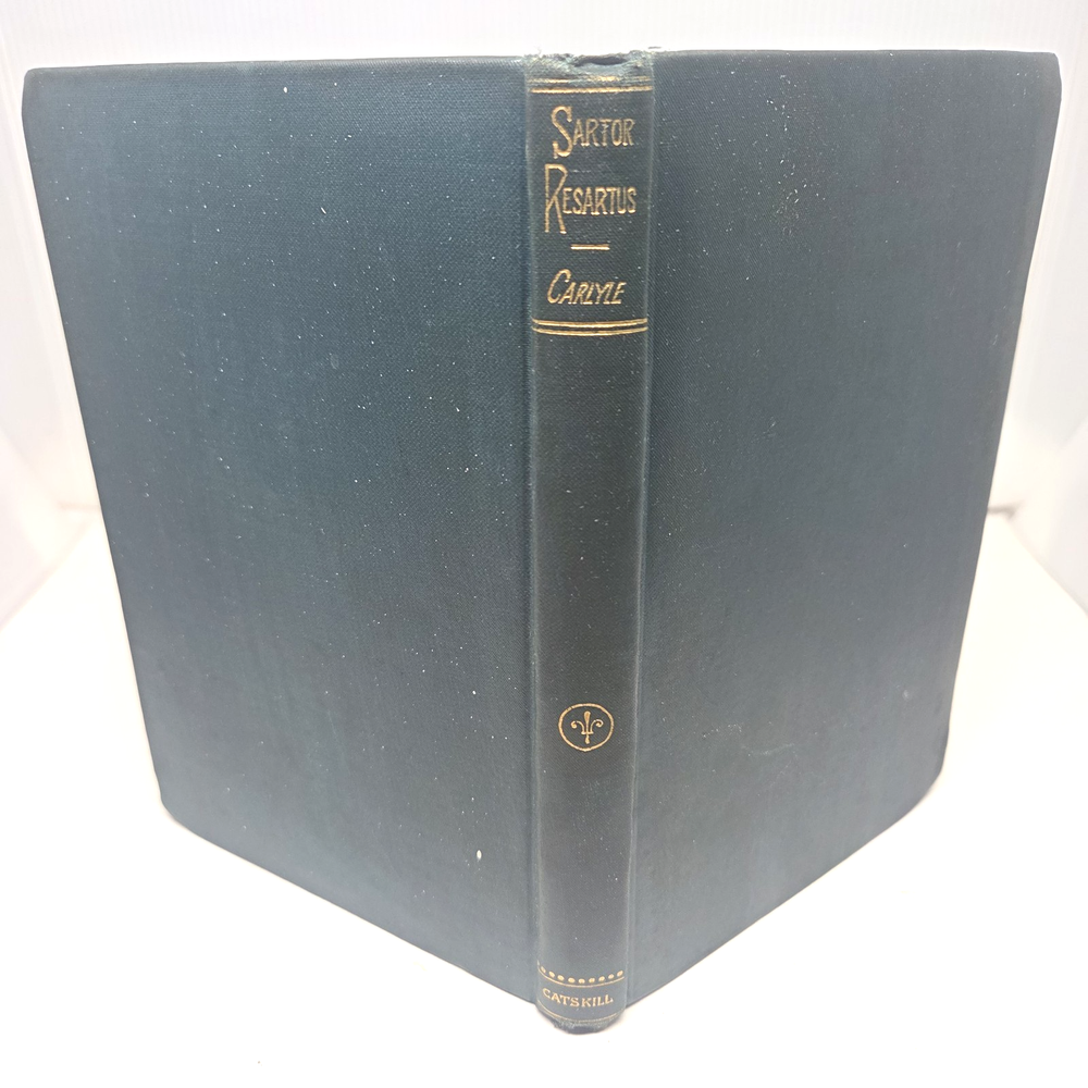 Old Antique Book 1895 Sartor Resartus of Teufelsdrock With Ephemera Found Inside