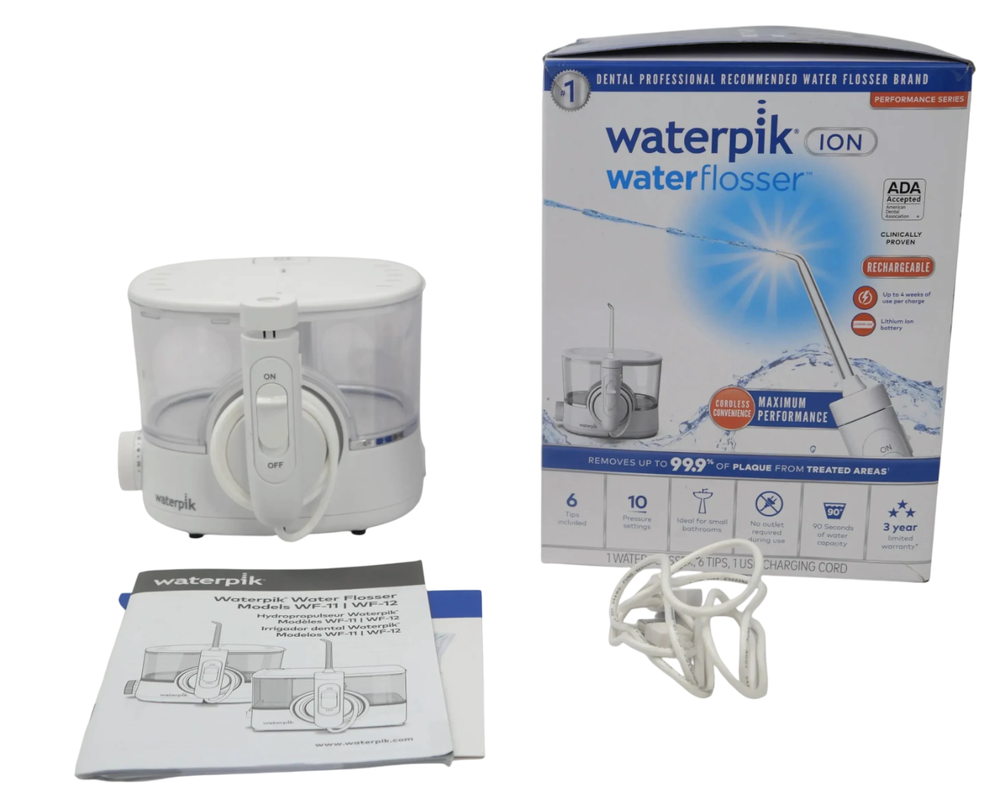 Lot of 4 Waterpik Water Flosser Ion WF-11W020-1- WHITE  - Free Shipping