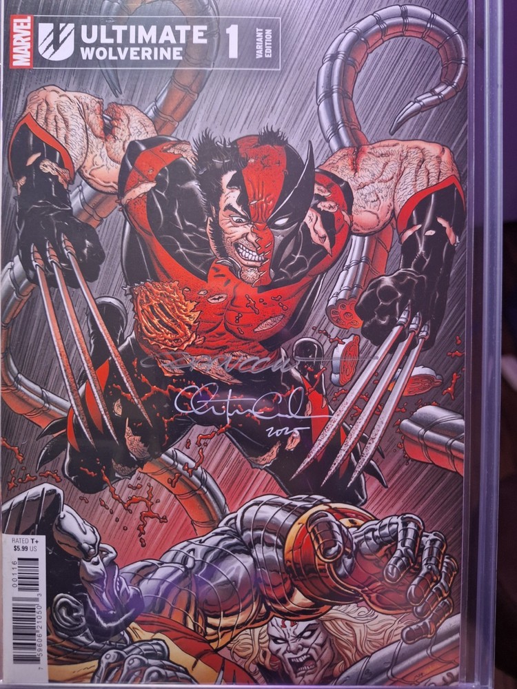 Ultimate Wolverine 1 Steve Skroce 1:25 Signed by Chris Condon and Alessandro