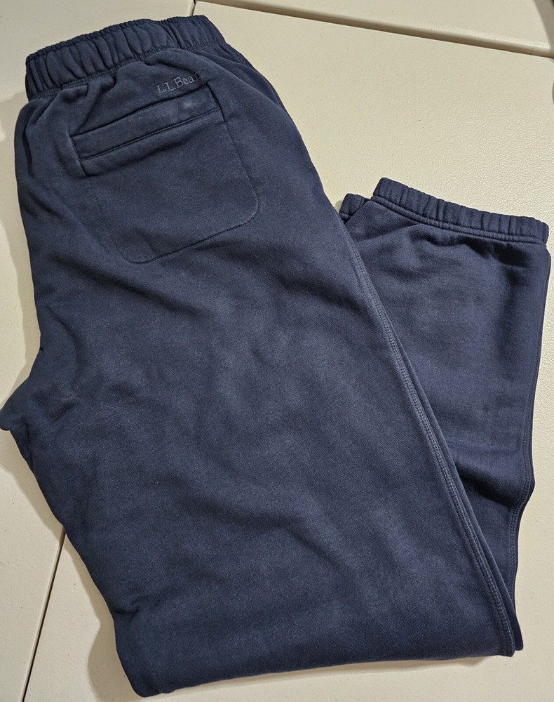 NIP Mens LL BEAN Navy SweatPants size XL