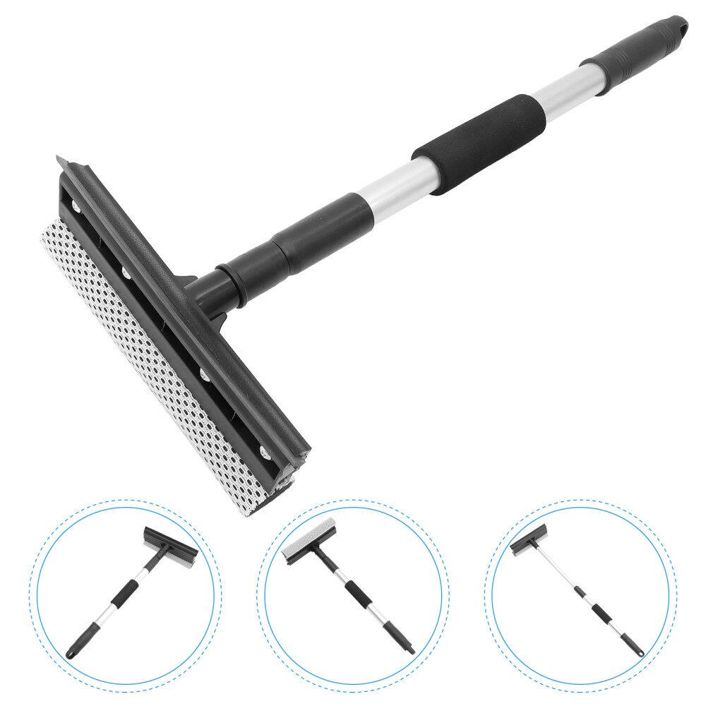 Telescopic Handle Window Brush Screen Cleaner Wiper Squeegee for Car Cleaning