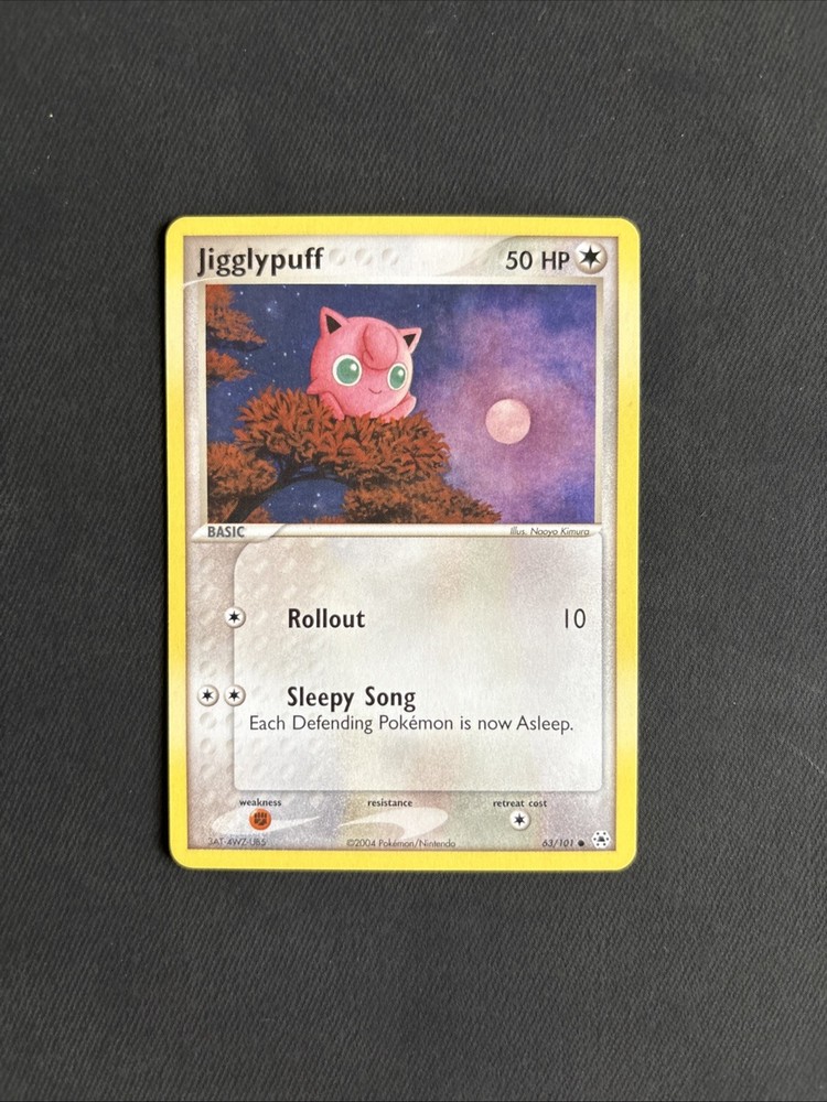 Pokémon TCG Jigglypuff EX Hidden Legends 63/101 Regular Common Non Holo - LP/NM