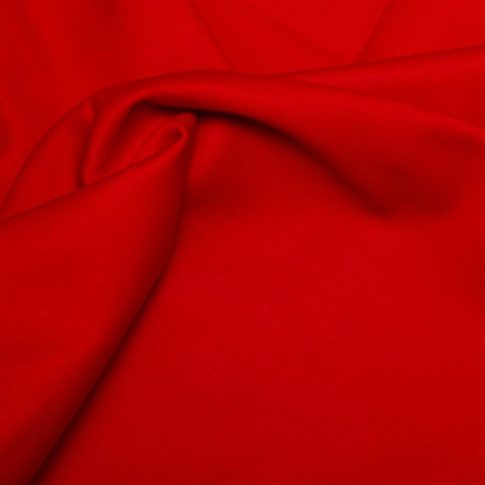 Cotton Dyed Drill Fabric Material - RED