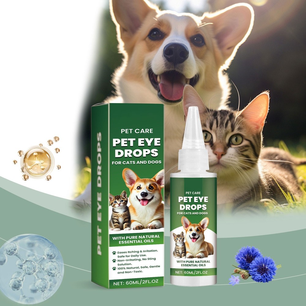 Pet Eye Drops Dog Tear Stains Removal Drops Pet Eye Drops Cat Eye Cleaning Drops