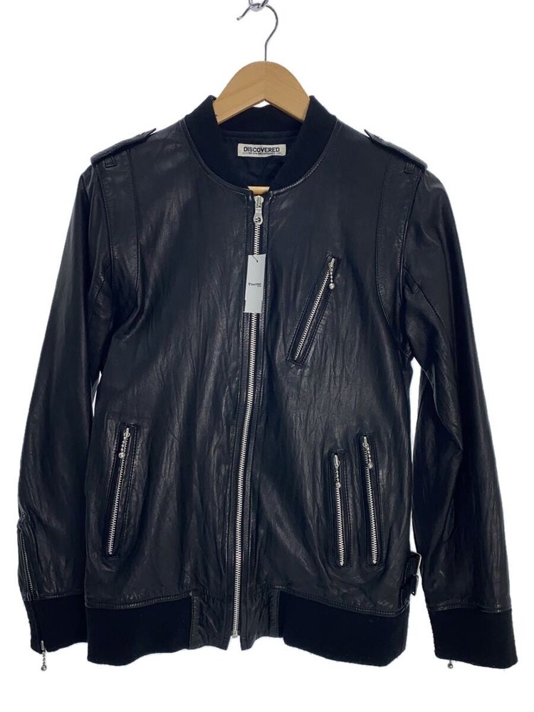Vintage Black Leather Blouson Jacket No Tag 1266