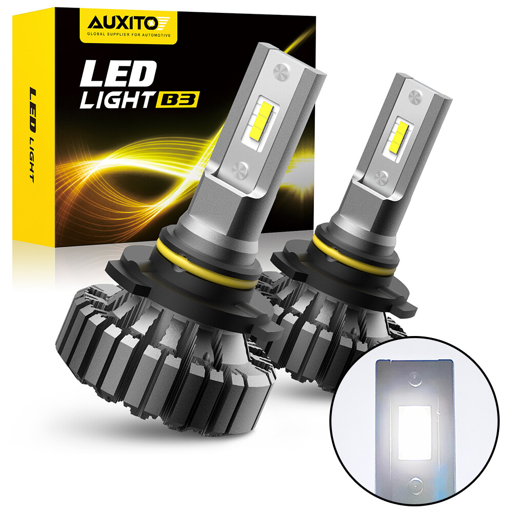 Fanless 9005 HB3 Headlight LED Bulbs Conversion Kits 100W 20000LM 6000K White US