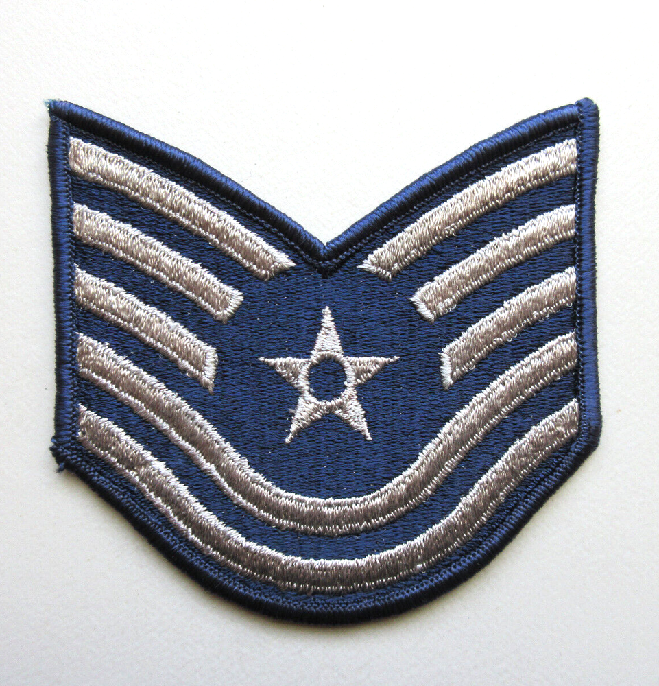 U.S AIR FORCE TECHNICAL SERGEANT RANK INSIGNIA STRIPES MILITARY UNIFORM PATCH #4
