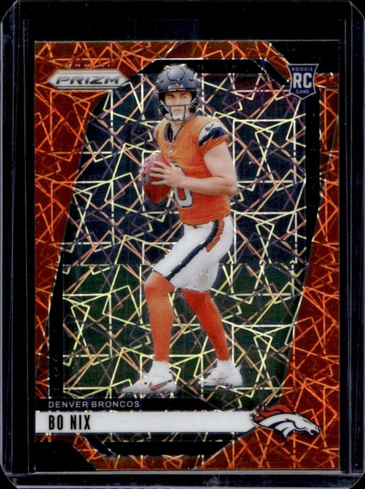 2024 Prizm Bo Nix RC Lazer Rookie #309 Broncos