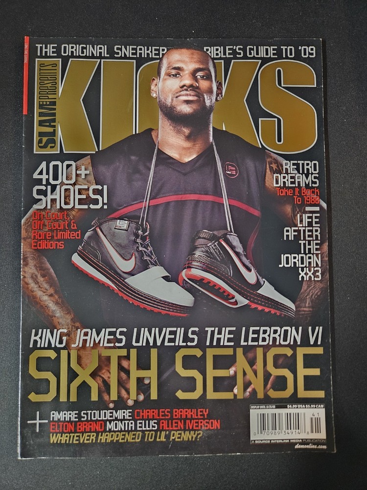 LeBron James 2008 Slam Magazine Presents Kicks UNREAD Newsstand