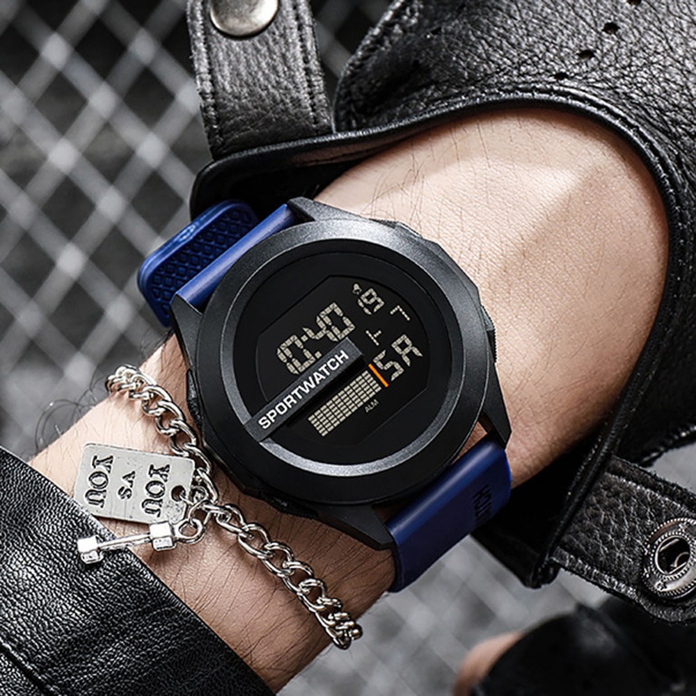 Durable Waterproof Military Tactical Digital Sports Watch for Men with Luminous Display