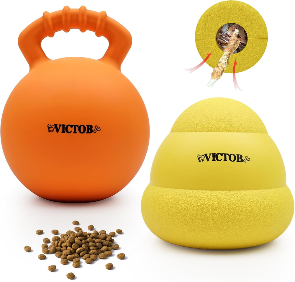 Treat Dispensing Dog Puzzle Toys Rubber Dog Chew Toy Interactive Dog Toys For