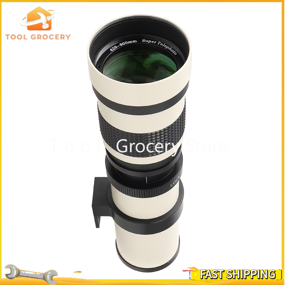Ultra Zoom 420-800mm F/8.3 Lens for Canon EOS 5D3 70D 800D DSLR Cameras  