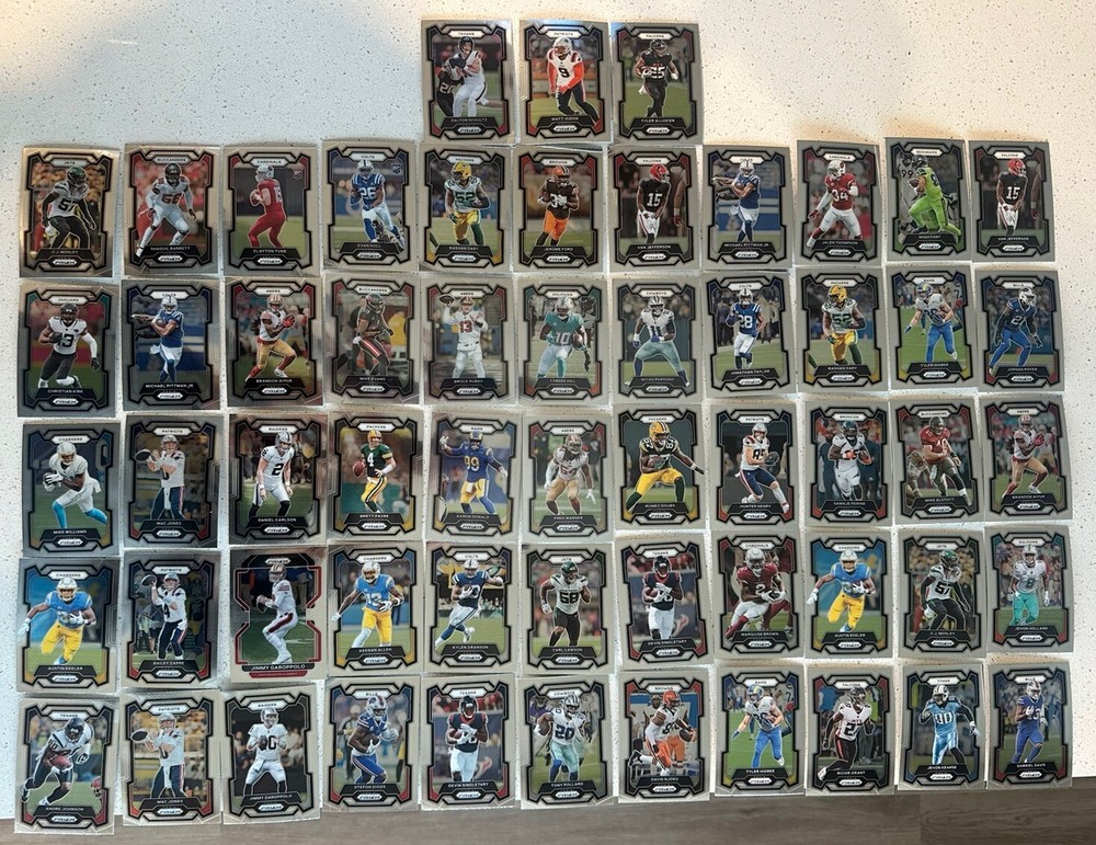 Panini Prizm Football NFL 50 Card Rookie, Parallel Card Lot Purdy Hill 🔥