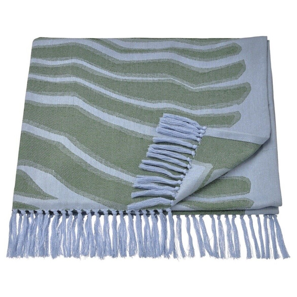 IKEA x MARIMEKKO BASTUA Bath Towel Sheet, Blue/Green, 35” x 71