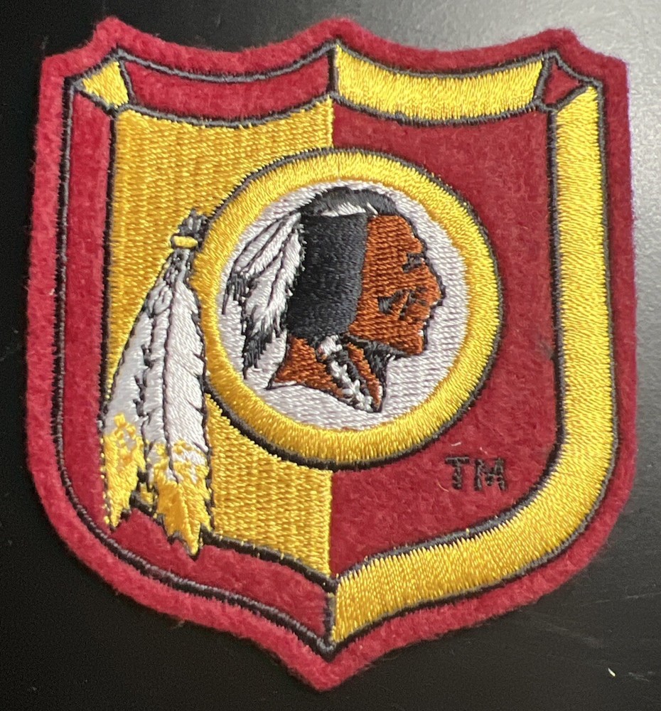 WASHINGTON REDSKINS IRON ON SHIELD PATCH 3” X 3.25”
