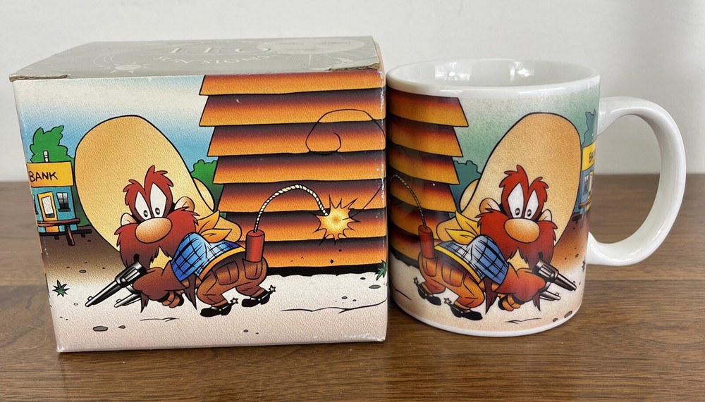 Yosemite Sam Looney Tunes Leo Zodiac Ceramic Coffee Tea Mug Gift Box